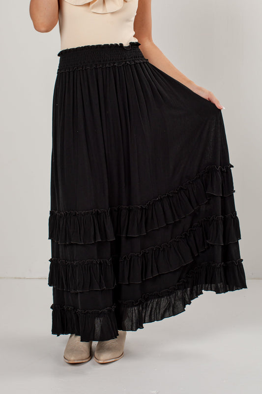 Homegrown Ruffle Maxi Skirt