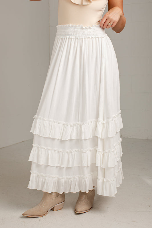 Homegrown Ruffle Maxi Skirt