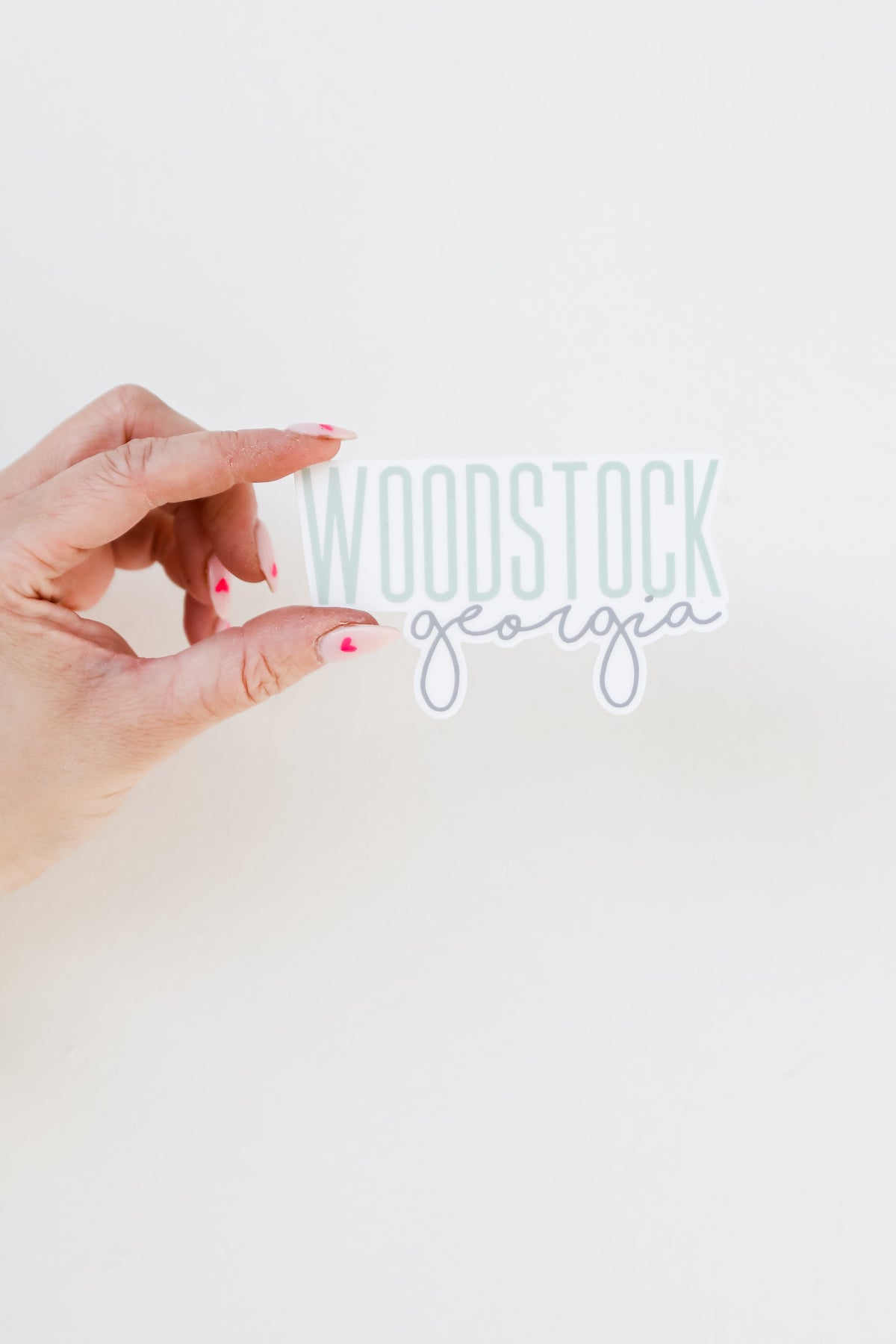 Woodstock Script Sticker