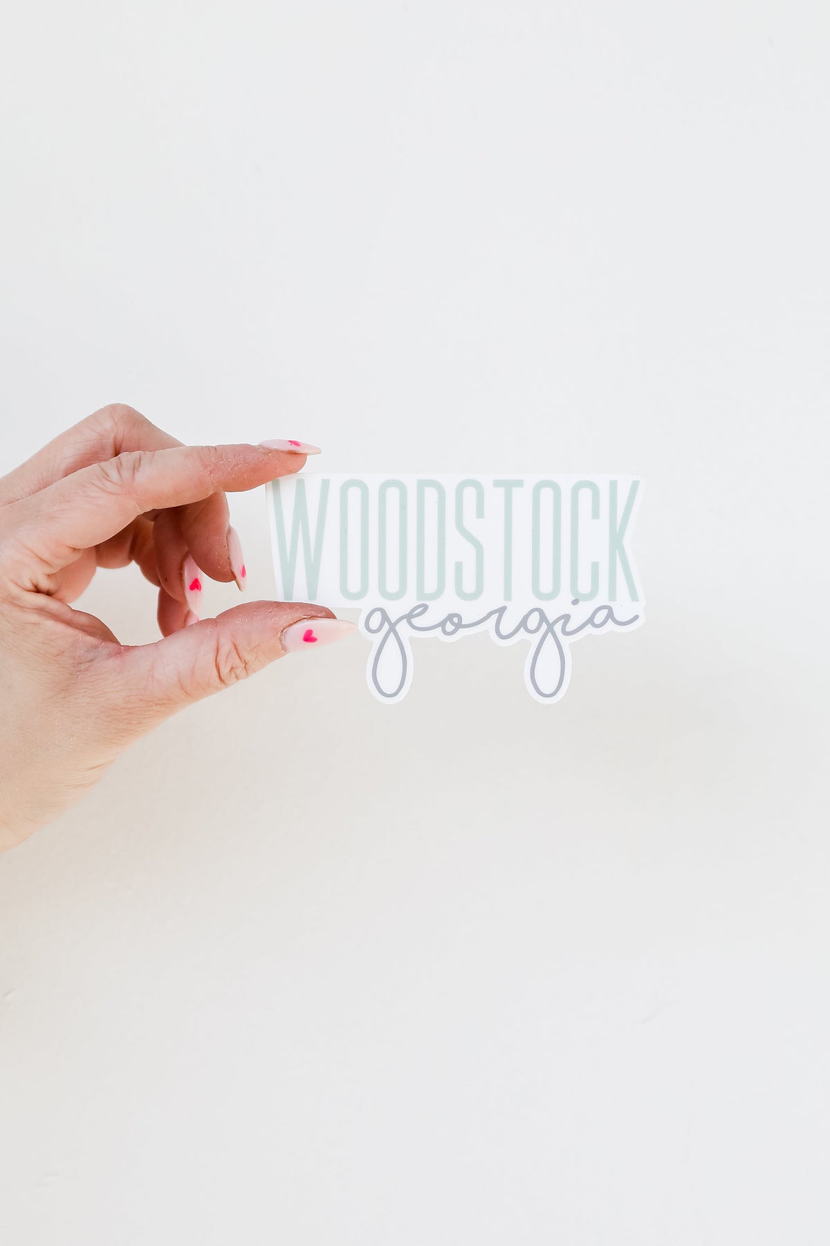 Woodstock Script Sticker