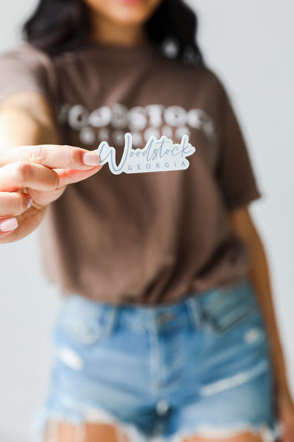 Woodstock Georgia Script Sticker