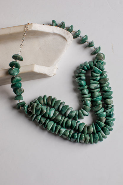 Ainsley Turquoise Stone Beaded Necklace